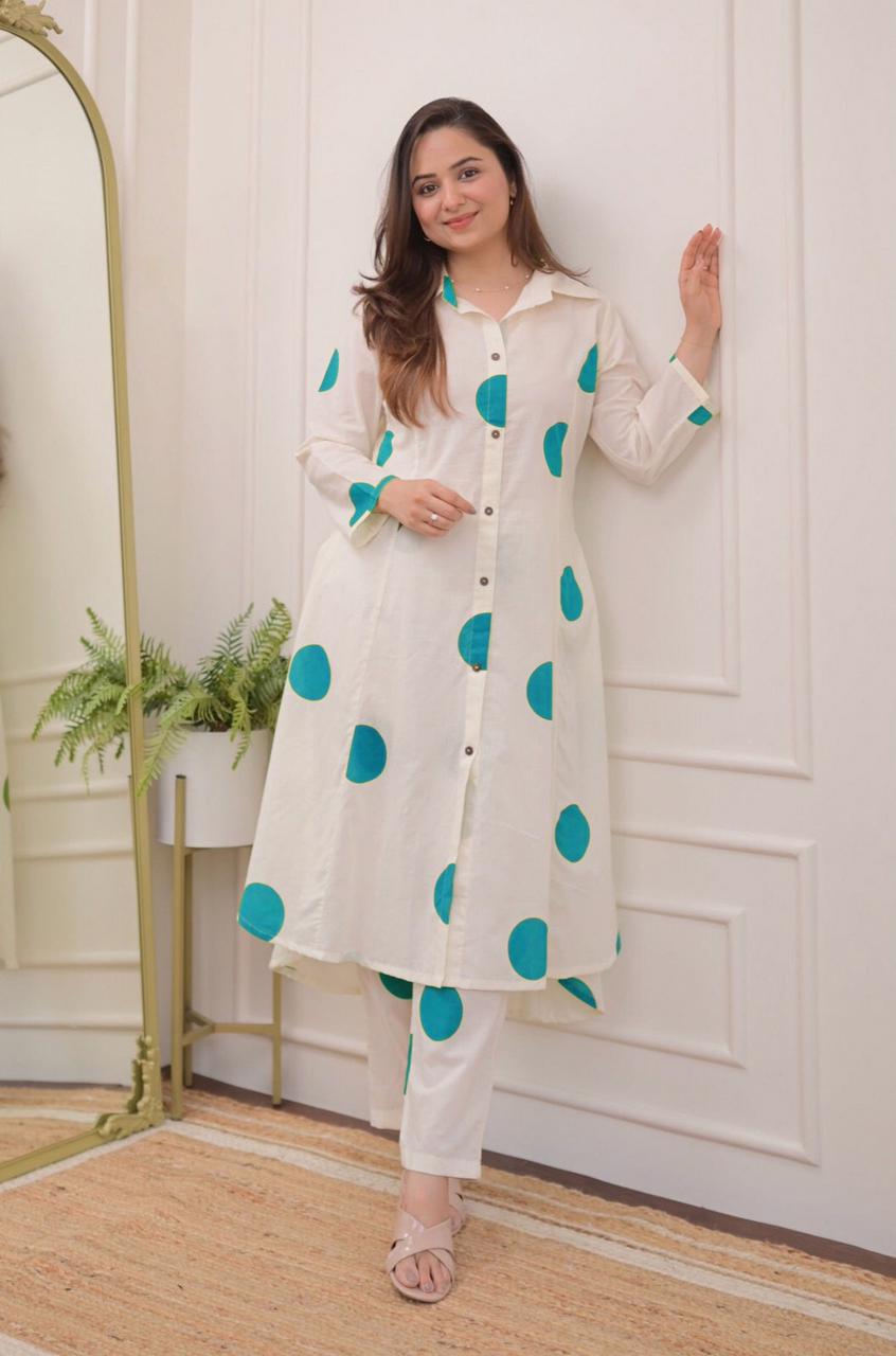 Vt Designer Cotton Printed Cord Set Kurti With Bottom Wholesale Price In Surat